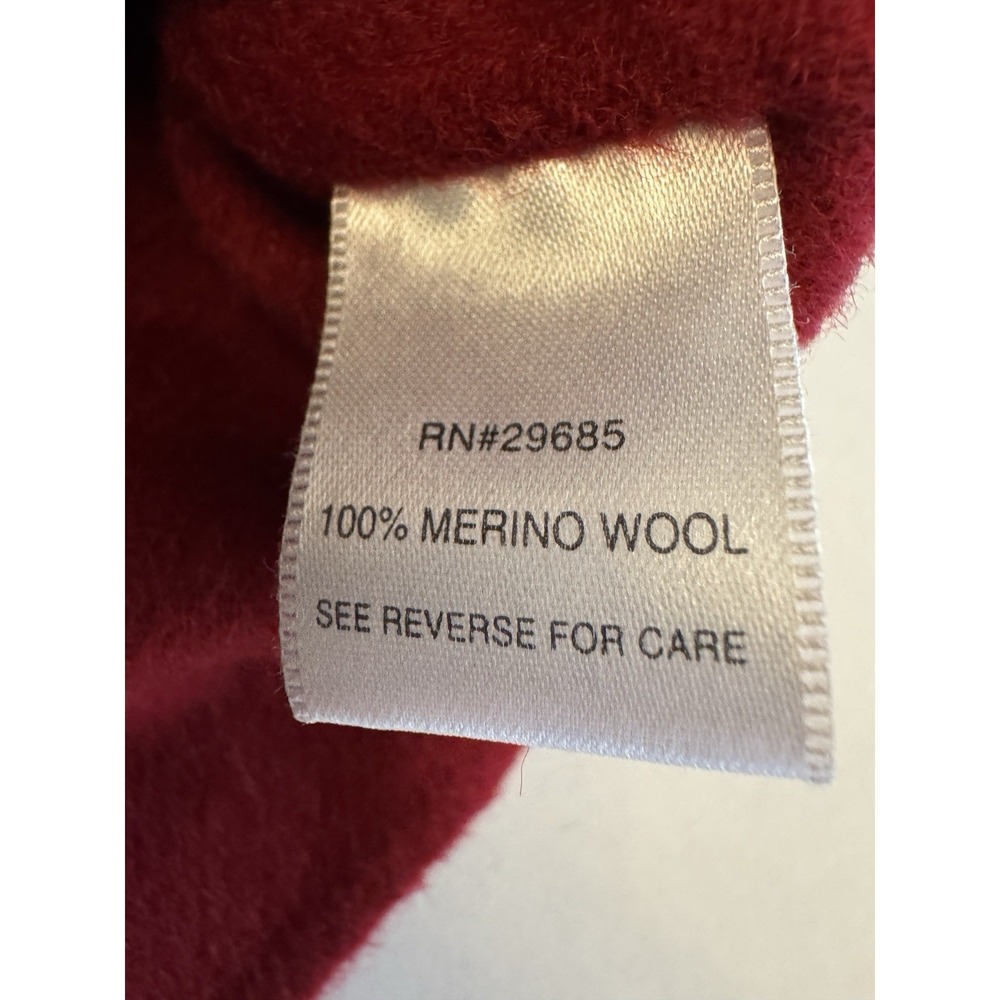 Pendleton Merino Wool Blazer Jacket Size Medium Ruby RED Soft Petite Women - Picture 5 of 5
